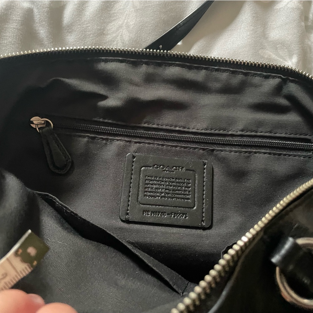 Coach Black Kelsey pebbled leather - Picture 8 of 9